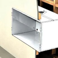 No need for expensive fire rated structures. Install straight into a timber framed cavity and place a TV above. See manual for more details.