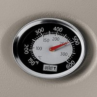 Easy to read temperature gauge on the NEW Weber Q 2200
