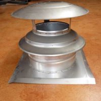 Can be used for a chimney with a chimney plate.
